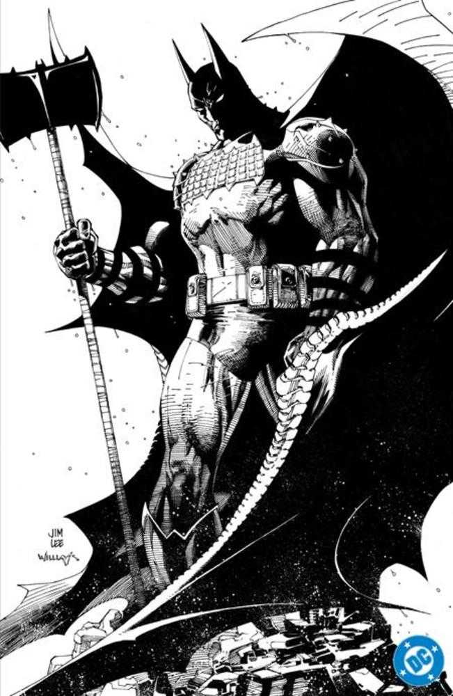 Absolute Batman #1 Cover H 1 in 100 Jim Lee Black & White Card Stock Variant