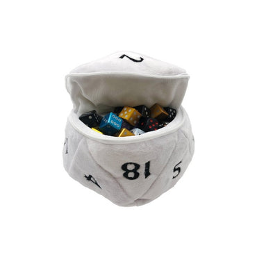 D20 Dice Bag - White