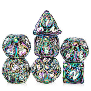 Skeleton (Iridescence) - Hollow Dice Set