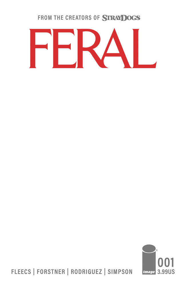 Feral #1 Cover C Blank Sketch Cover