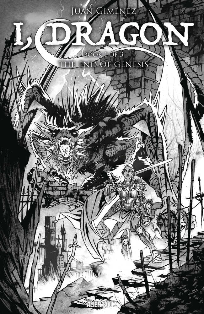 I Dragon Graphic Novel Volume 01 (Of 3) Cover D Earls Black & White