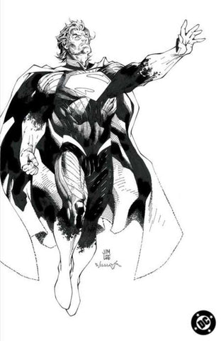 Absolute Superman #1 Cover H 1 in 100 Jim Lee Black & White Card Stock Variant