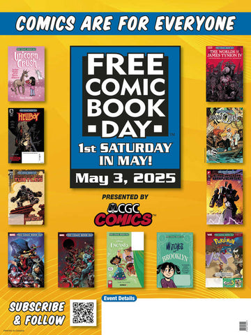 Free Comic Book Day 2025 Promo Poster Extras