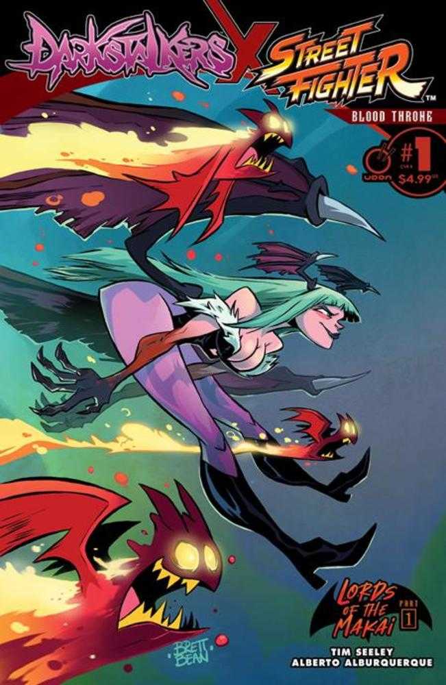 Darkstalkers X Street Fighter Blood Throne #1 (One Shot) Cover B Brett Bean Variant  Previously Foc'D On 4/28/2025