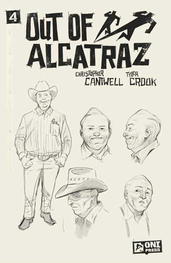 Out Of Alcatraz #4 (Of 5) Cover C 1 in 10 Tyler Crook Sketchbook Variant