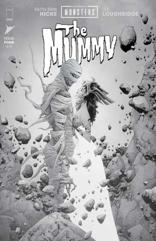 Universal Monsters The Mummy #4 (Of 4) Cover D 1 in 25 Jae Lee & June Chung Classic Horror Black & White Variant