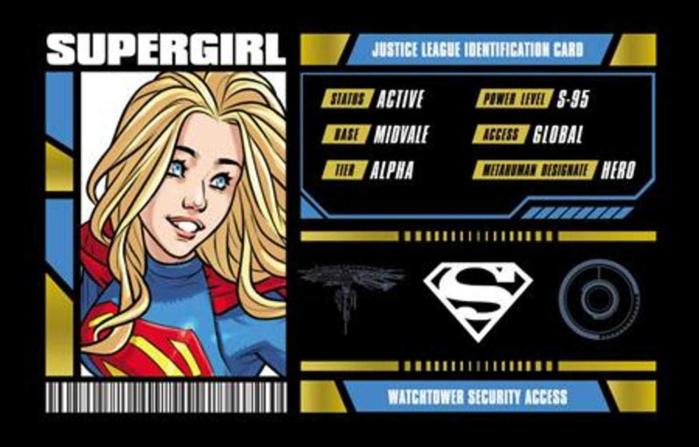 Supergirl Justice League Membership Card