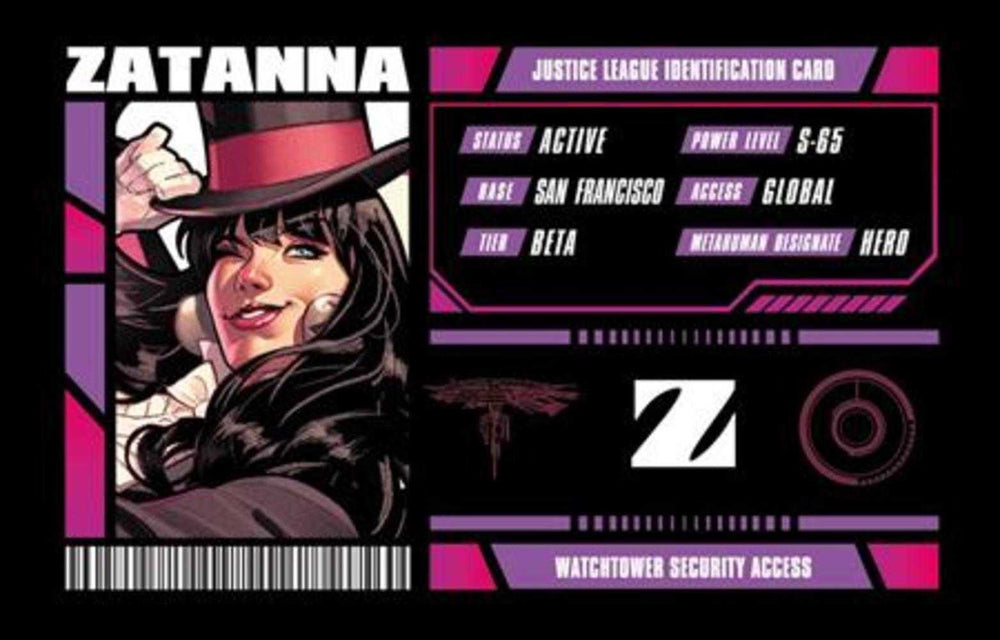 Zatanna Justice League Membership Card