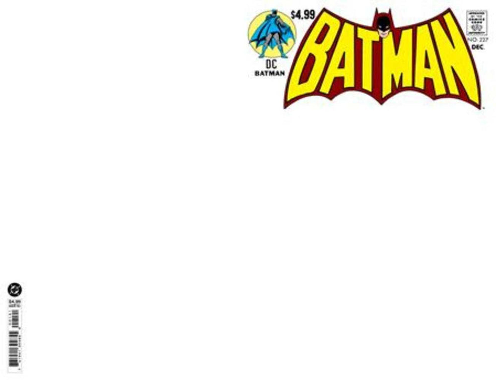 Batman #227 Facsimile Edition Cover B Blank Card Stock Variant