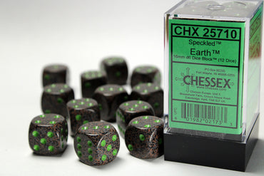 CHX 25710 (12 Earth 16mm d6 Dice Block)