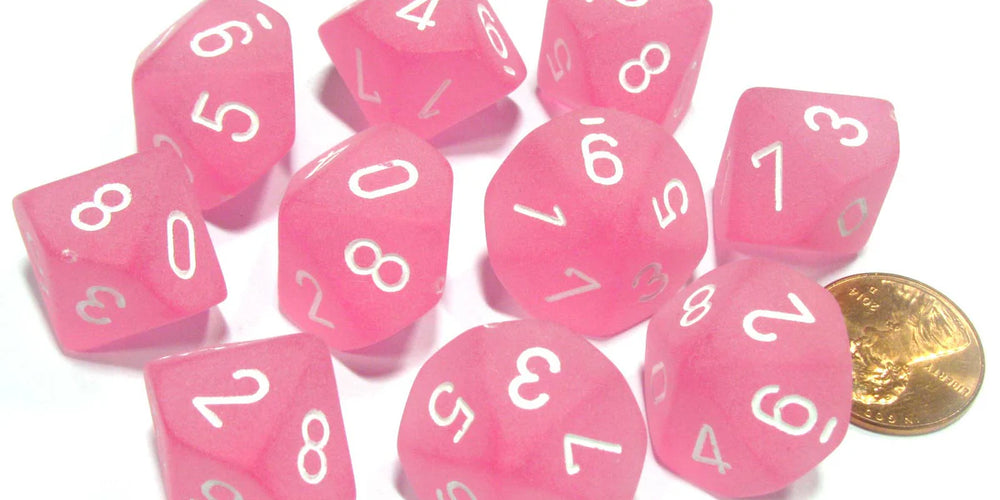 CHX 27264 - Frosted Pink/White d10 Set