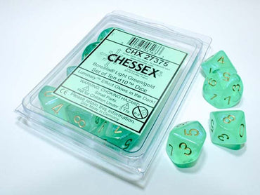 CHX 27375 - Borealis Light Green/gold d10 Set