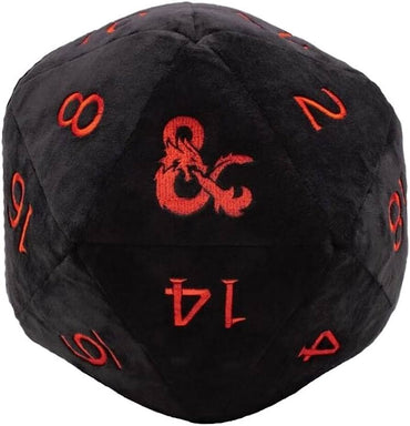 D&D Black & Red Jumbo Plush D20