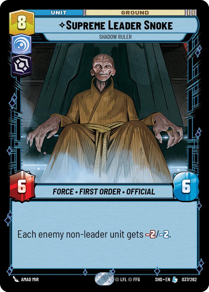 Supreme Leader Snoke - Shadow Ruler (037/262) (037/262) [Shadows of the Galaxy]