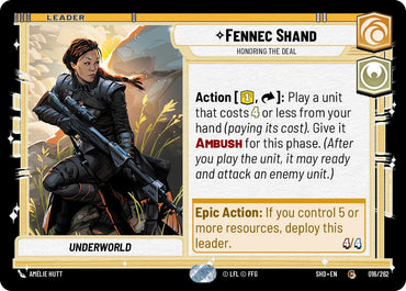 Fennec Shand - Honoring the Deal (016/262) (016/262) [Shadows of the Galaxy]