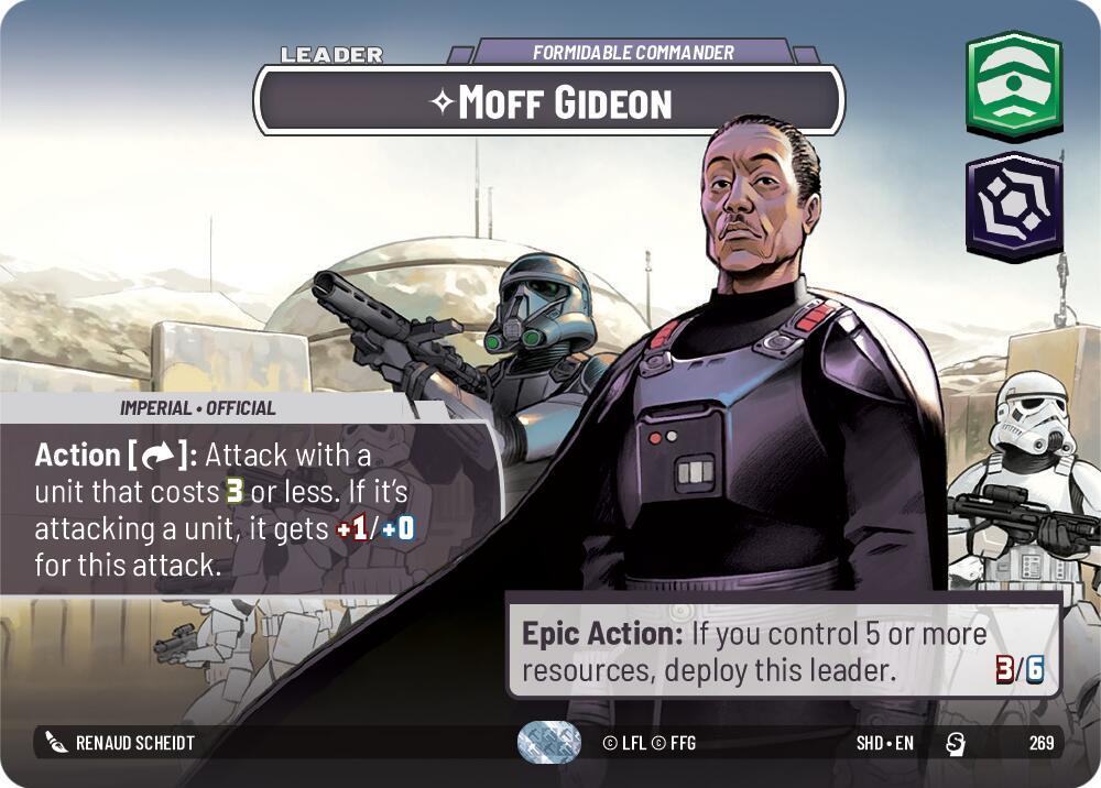Moff Gideon - Formidable Commander (269) (Showcase) (269) [Shadows of the Galaxy]