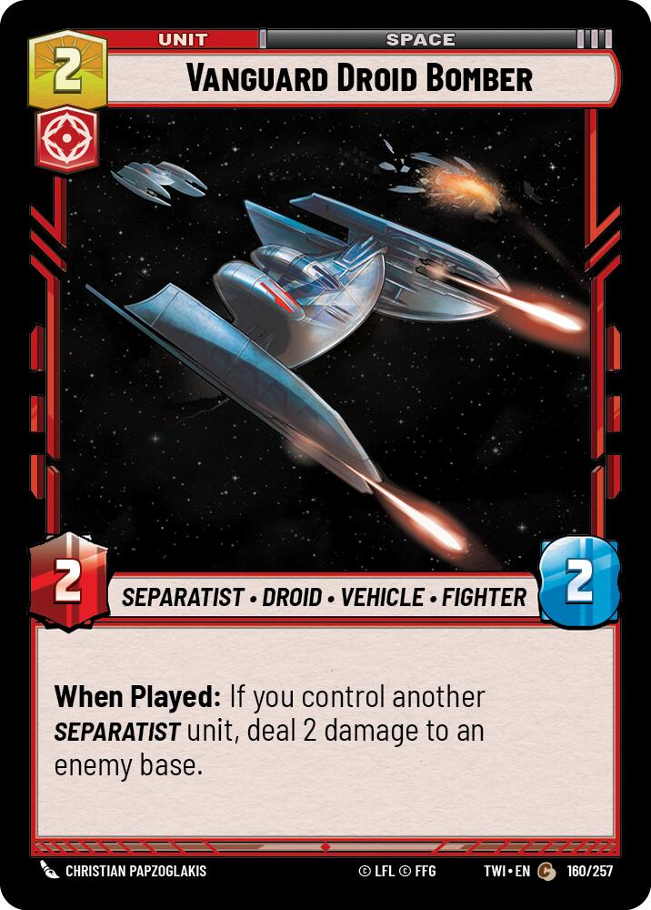 Vanguard Droid Bomber (160/257) (160/257) [Twilight of the Republic]