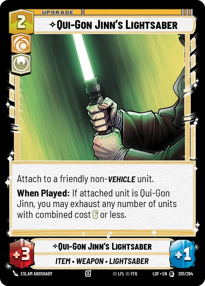 Qui-Gon Jinn's Lightsaber (201/264) (201/264) [Legends of the Force]