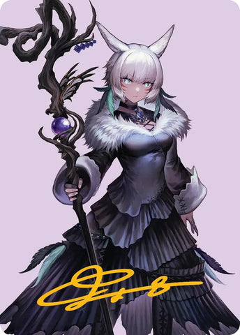 Y'shtola, Night's Blessed Art Card (53) (Gold-Stamped Signature) [FINAL FANTASY Art Series]
