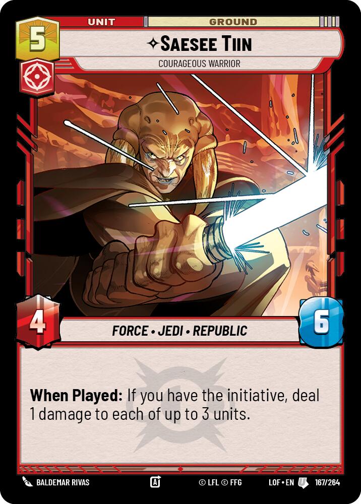 Saesee Tiin - Courageous Warrior (167/264) (167/264) [Legends of the Force]