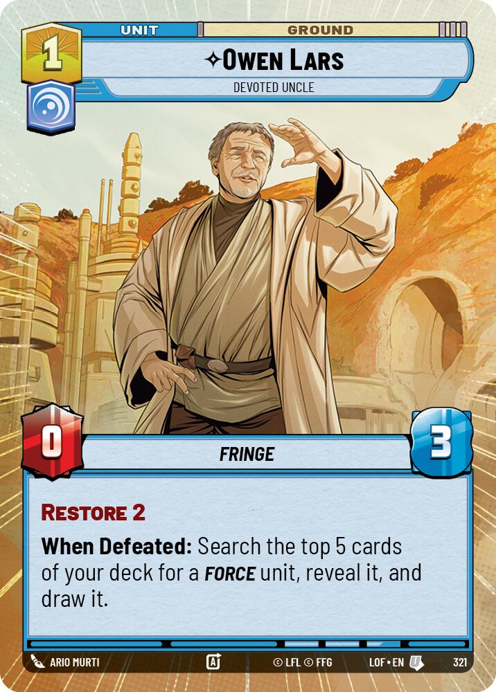 Owen Lars - Devoted Uncle (321) (Hyperspace) (321) [Legends of the Force]