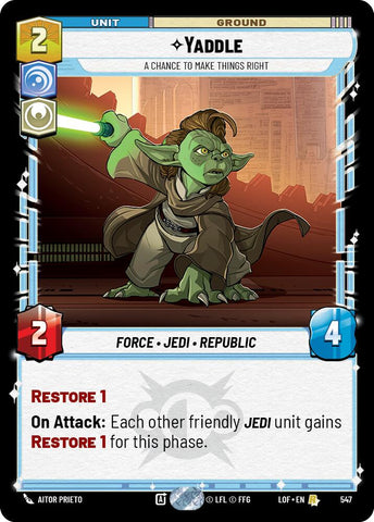 Yaddle - A Chance To Make Things Right (547) (Foil) (547) [Legends of the Force]