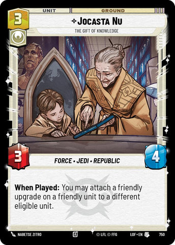 Jocasta Nu - The Gift of Knowledge (750) (Foil) (750) [Legends of the Force]