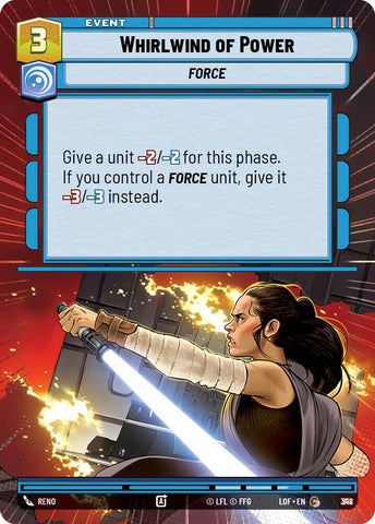 Whirlwind of Power (818) (Hyperspace Foil) (818) [Legends of the Force]