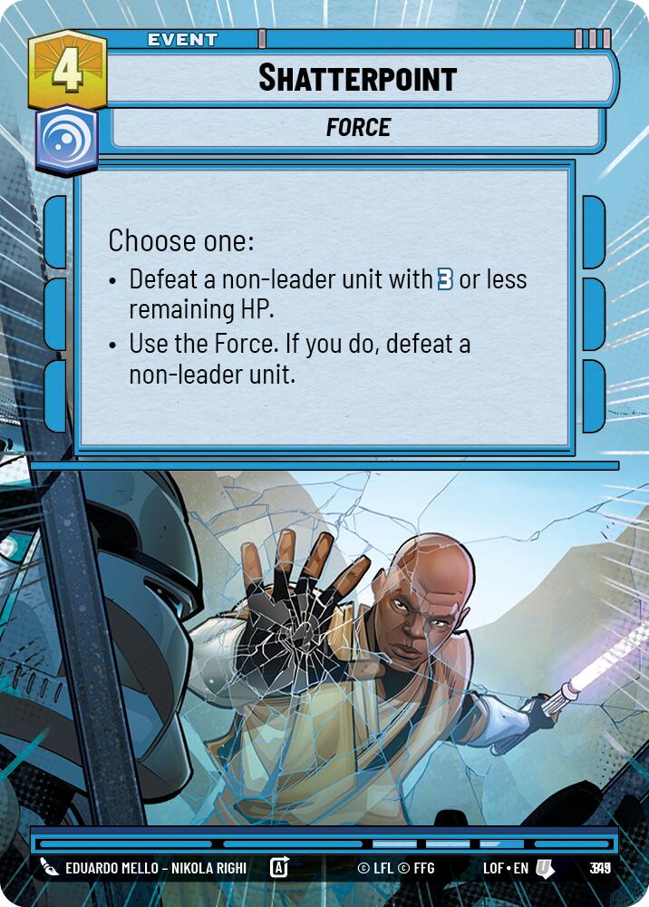 Shatterpoint (819) (Hyperspace Foil) (819) [Legends of the Force]