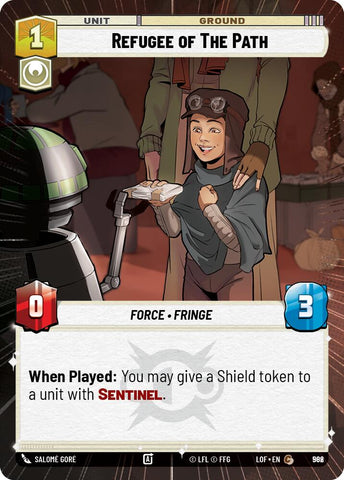 Refugee of The Path (982) (Hyperspace Foil) (982) [Legends of the Force]