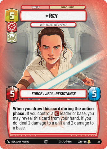 Rey - With Palpatine's Power (29) (29) [Judge Promos]