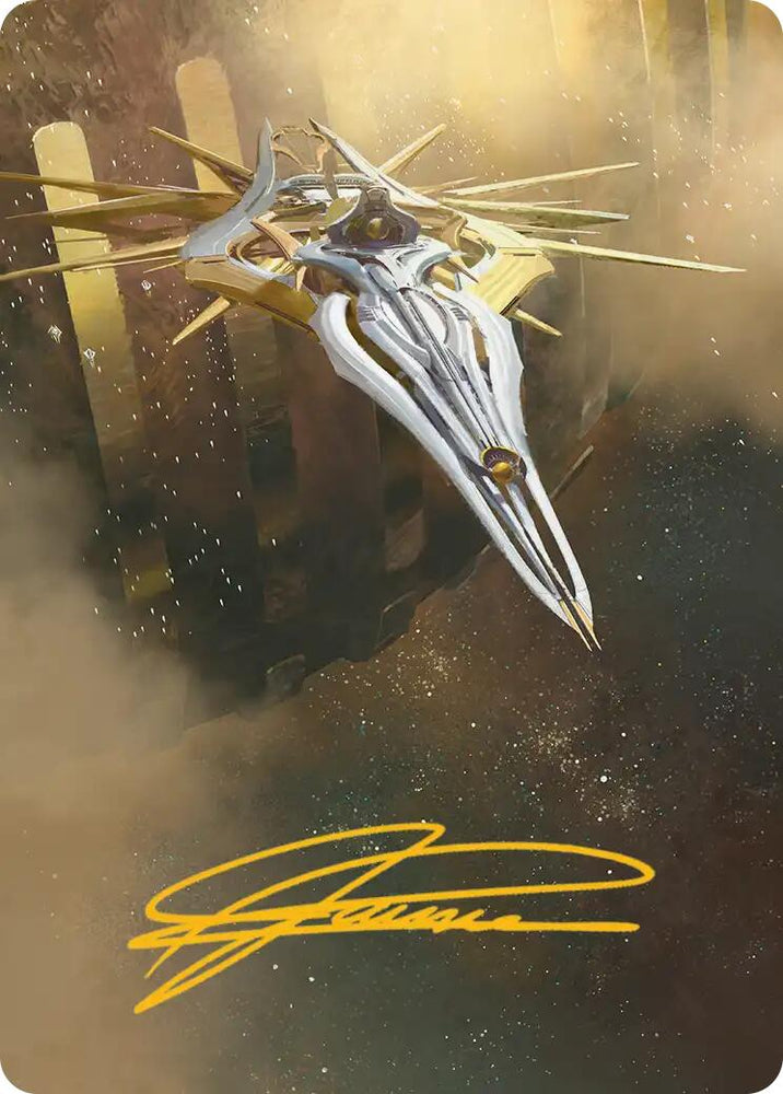 Dawnsire, Sunstar Dreadnought Art Card (Gold-Stamped Signature) [Edge of Eternities Art Series]