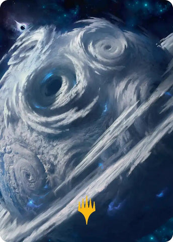 Uthros, Titanic Godcore Art Card (Gold-Stamped Planeswalker Symbol) [Edge of Eternities Art Series]