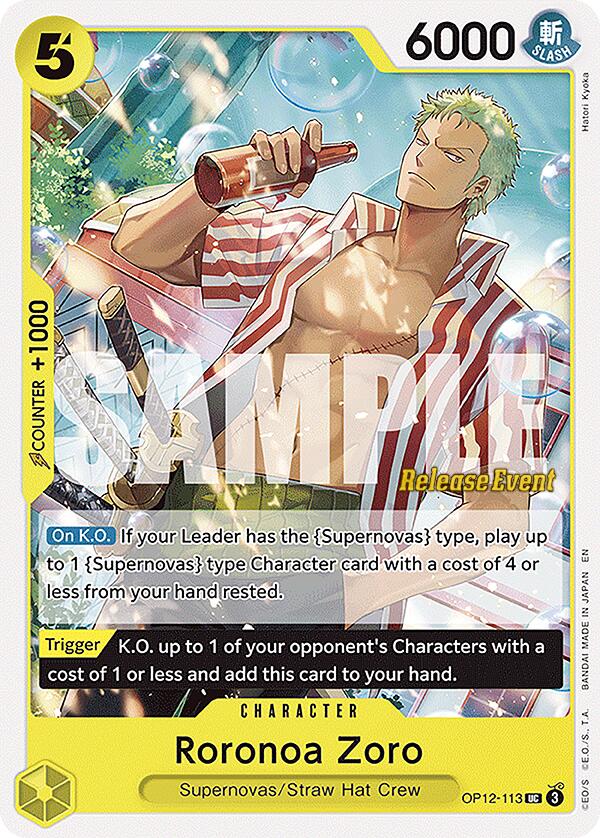 Roronoa Zoro [Legacy of the Master Release Event Cards]