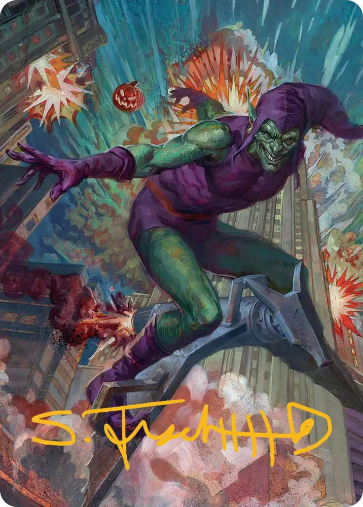 Green Goblin Art Card (26/54) (Gold-Stamped Signature) [Marvel's Spider-Man Art Series]