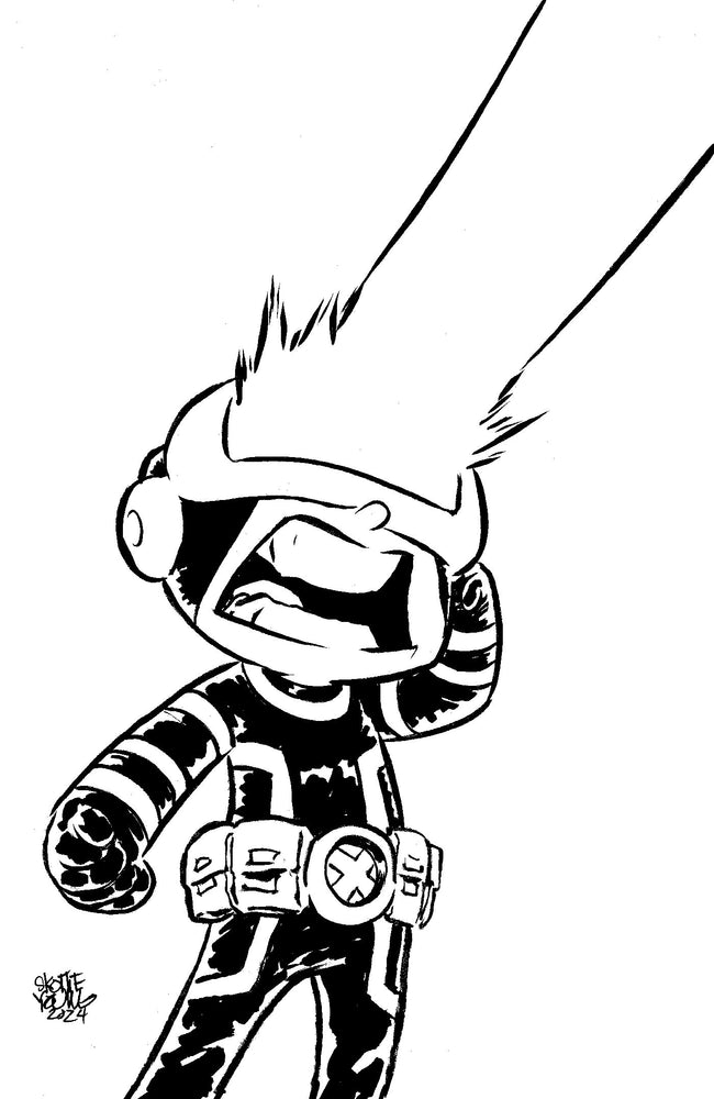 X-Men #35 Skottie Young'S Big Marvel Virgin Black And White Variant [Fhx]