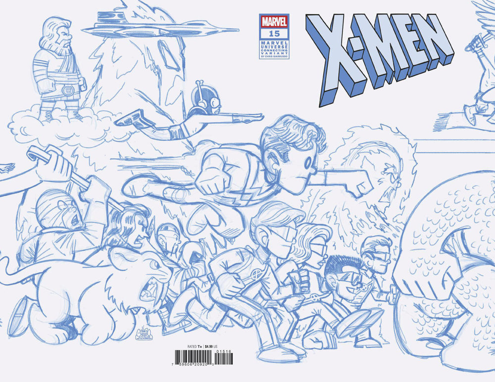 X-Men #15 50 Copy Variant Edition Connect Blue Line Sketch Variant O