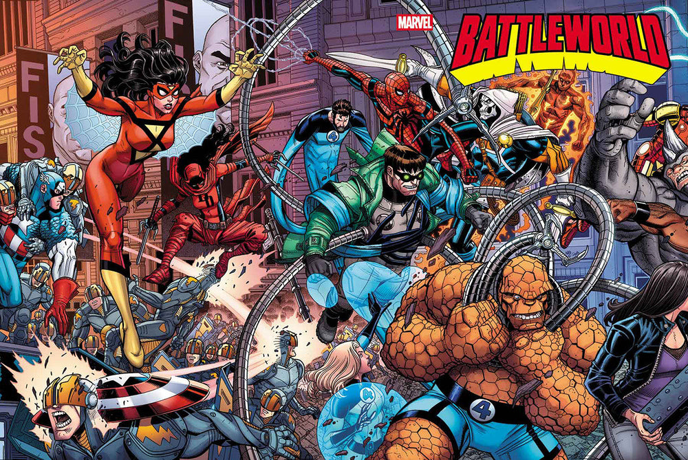Battleworld #1 Nick Bradshaw 5 Part Wraparound Connecting Variant A