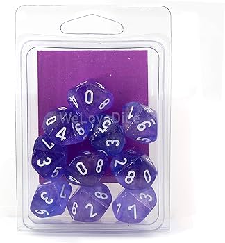 CHX 27377 - Borelalis Purple/White d10 Set