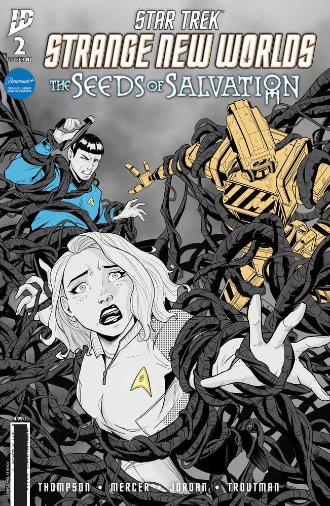 Star Trek: Strange New Worlds  The Seeds Of Salvation #2 Variant Ri (10) (Mercer Black & White)