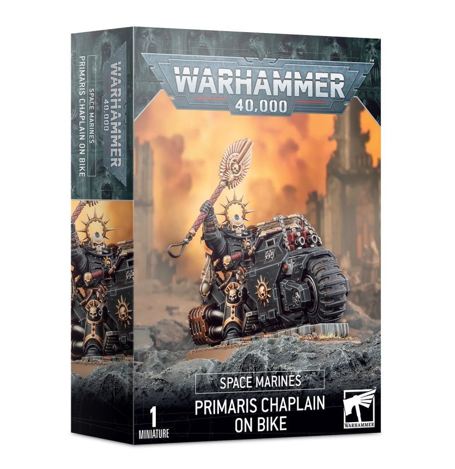 Space Marine Chaplain on Bike *
