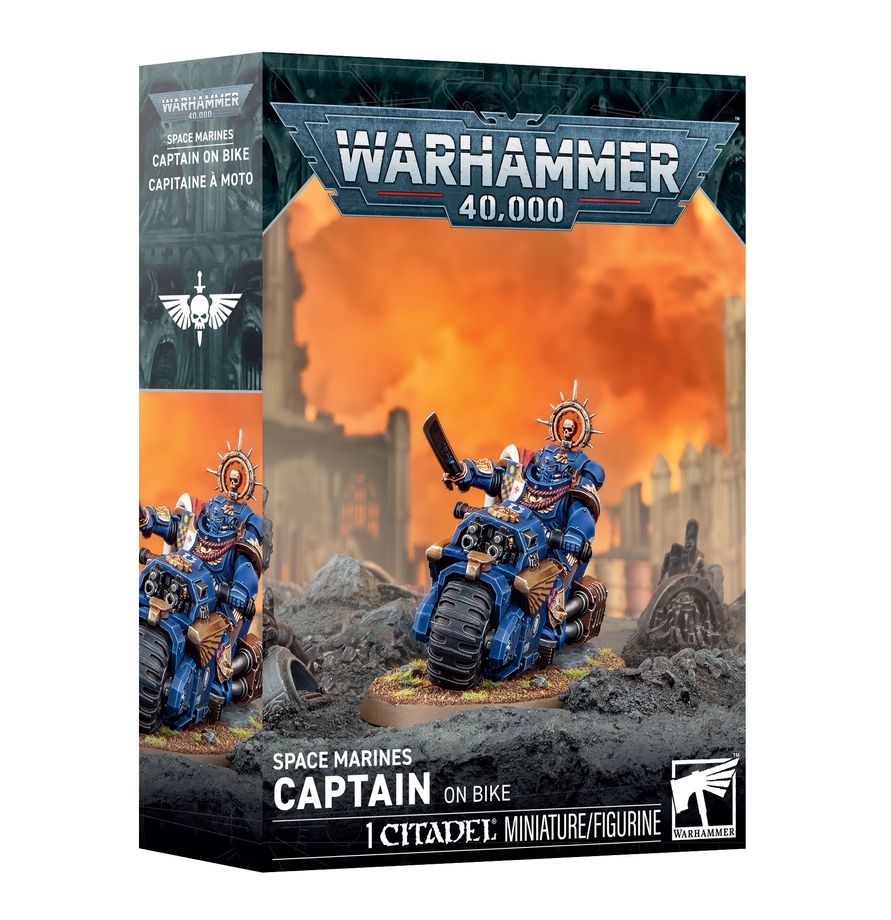 Space Marines Captain on Bike *