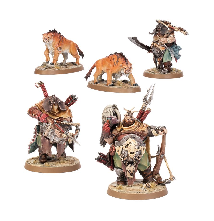 AoS: Ogor Mawtribe Hunters With Sabrefangs