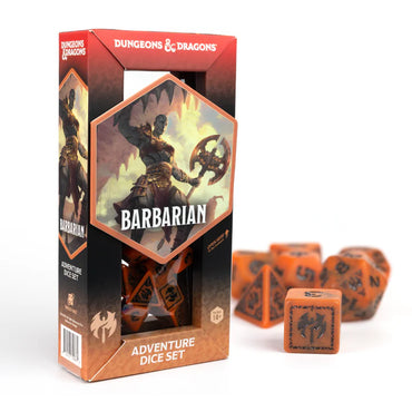 D&D Adventure Dice: Barbarian Orange