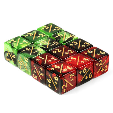 +/- Dice Counters (Red/Green)