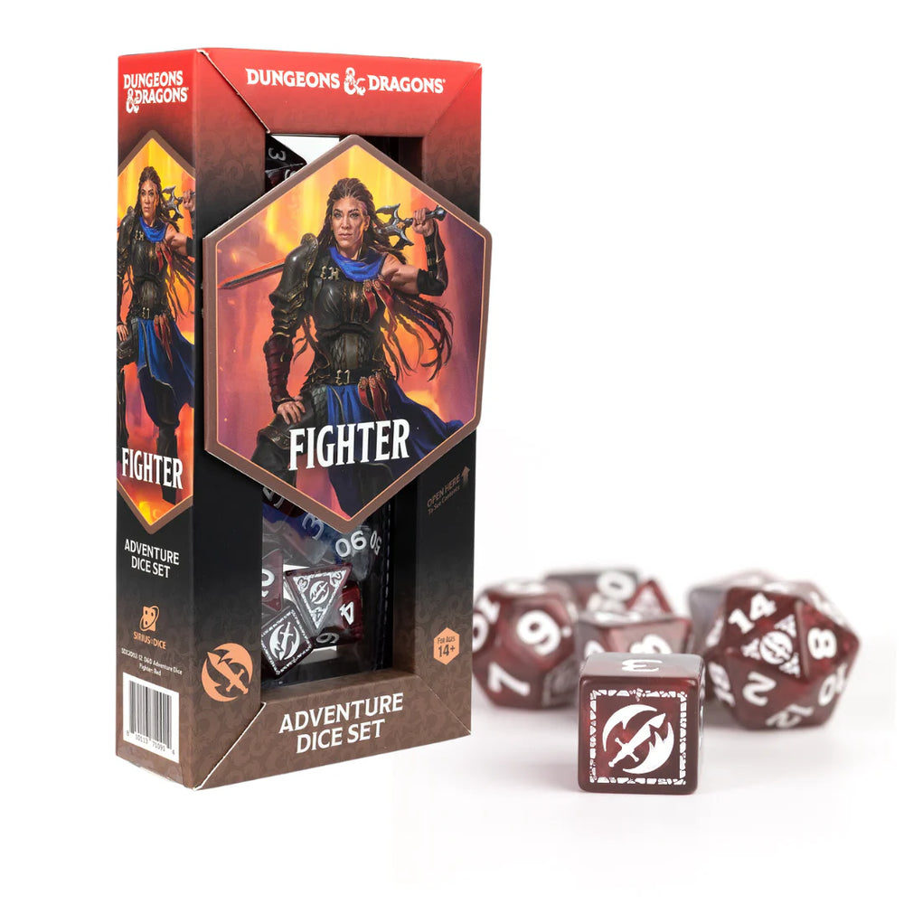 D&D Adventure Dice: Fighter Red