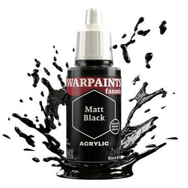 Warpaints Fanatic: Matt Black 18ml