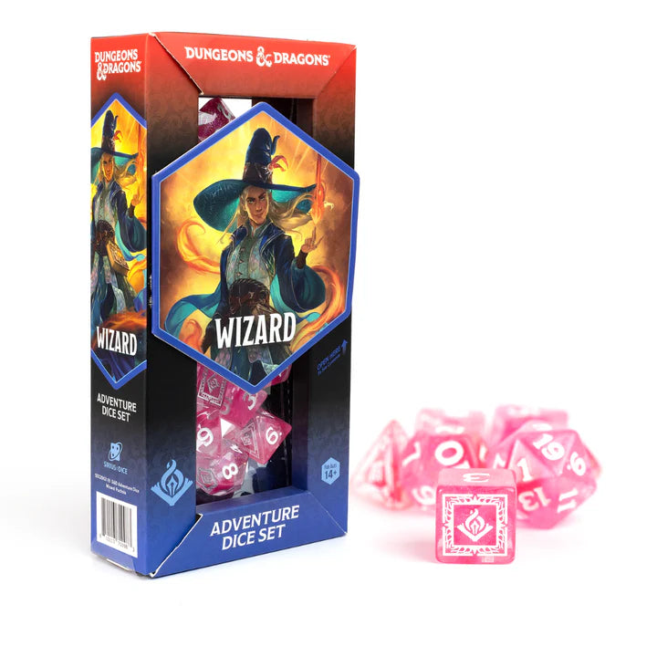 D&D Adventure Dice: Wizard Fuchsia