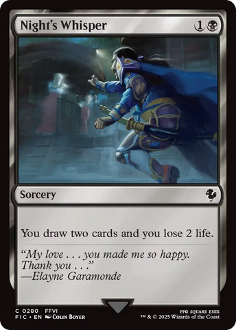 Night's Whisper [FINAL FANTASY Commander]