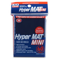 KMC Sleeves: Mini Hyper Mat - Blue (60ct)